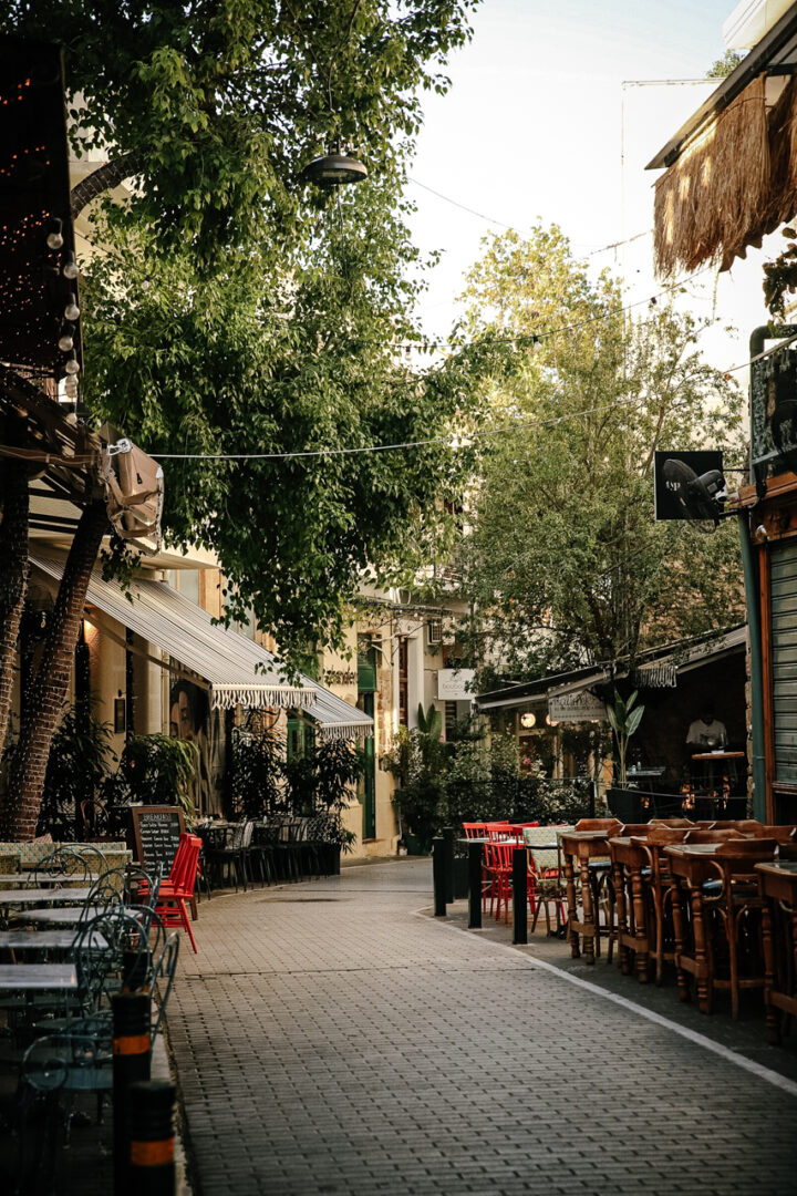 Rue du quartier de Psyri à Athènes