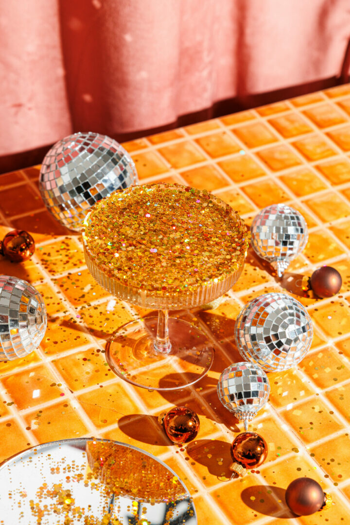 Coupe de champagne paillette