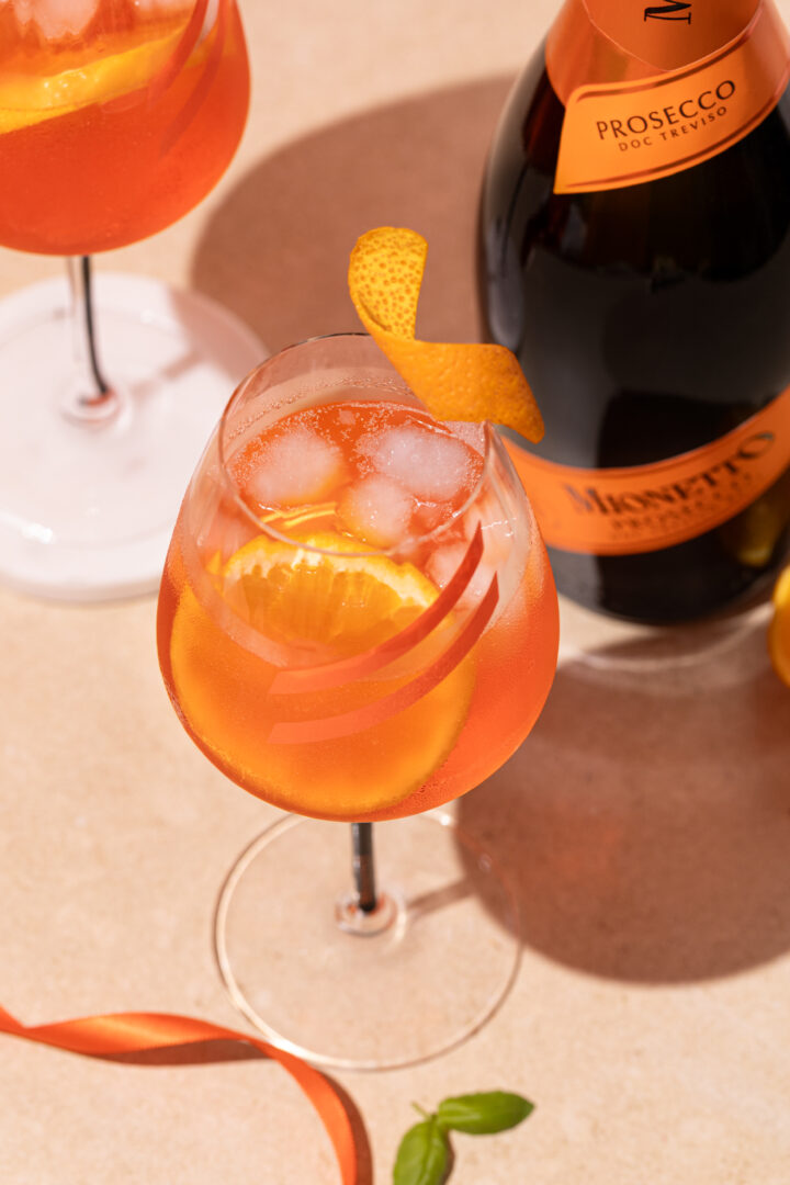Photographie de marque autour du Spritz Mionetto